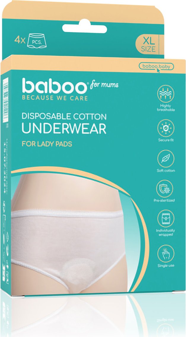 Baboo 2-120 прокладки-трусики XL 4 шт купить,2650
