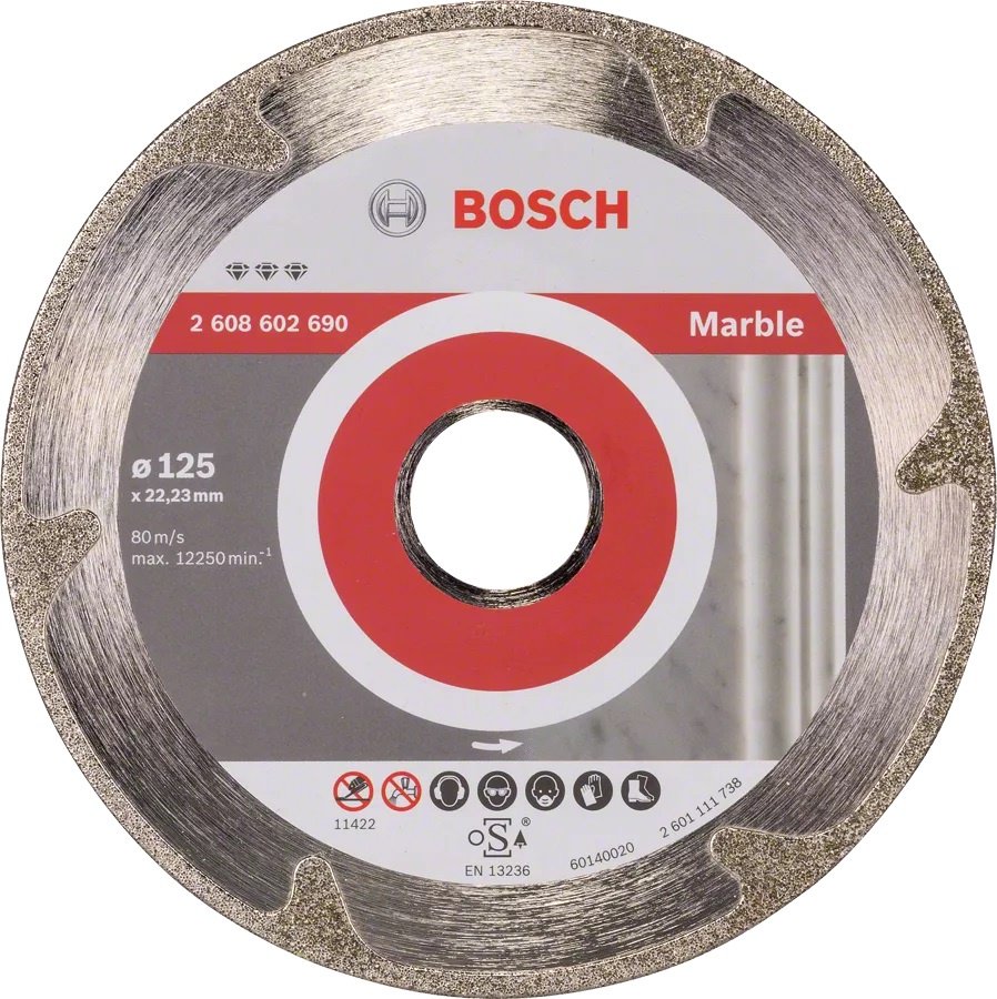 Диск отрезной алмазный 125x22.23х1.6 мм, Bosch 2608602690