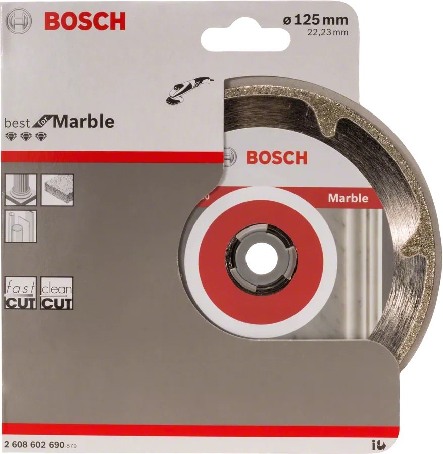 Диск отрезной алмазный 125x22.23х1.6 мм, Bosch 2608602690