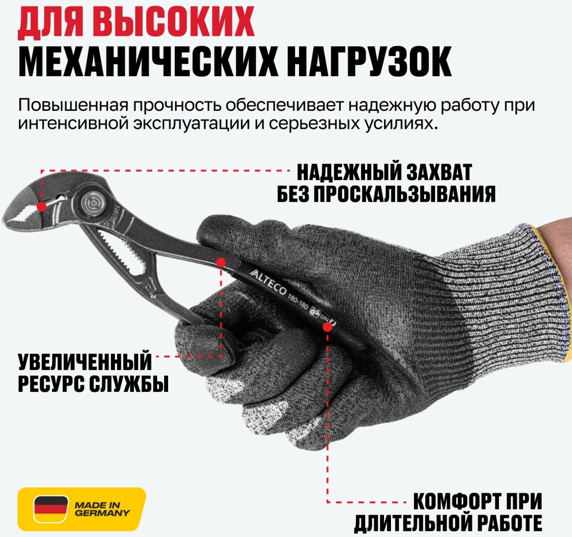ALTECO клещи Industrial 0705-1K-180-X 96881 180 мм