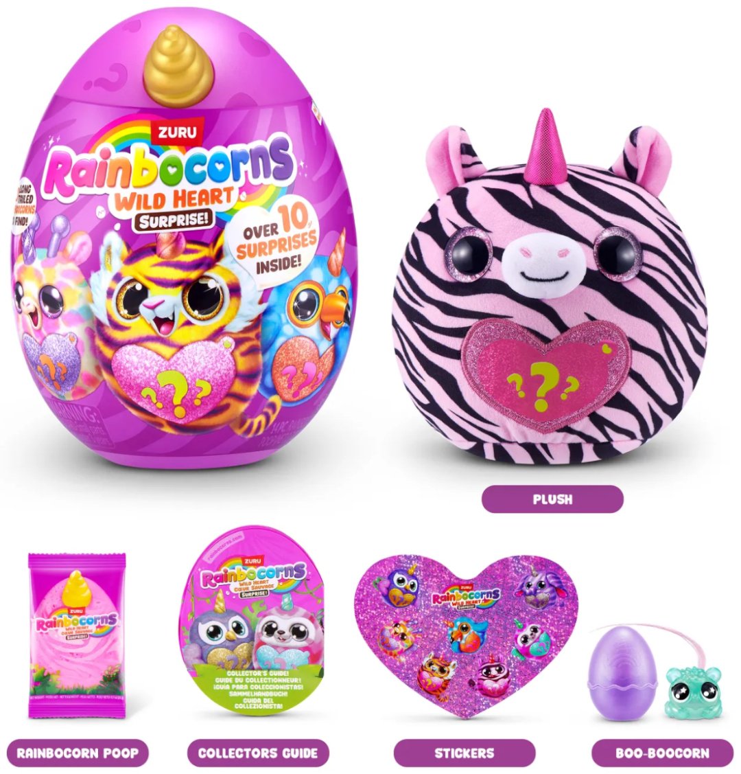 Мягкая игрушка Rainbocorns Sparkle Heart, 15 см купить,NaN