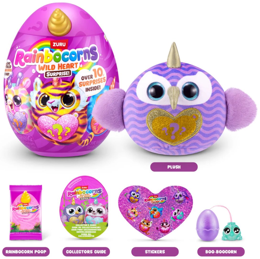 Мягкая игрушка Rainbocorns Sparkle Heart, 15 см купить,NaN