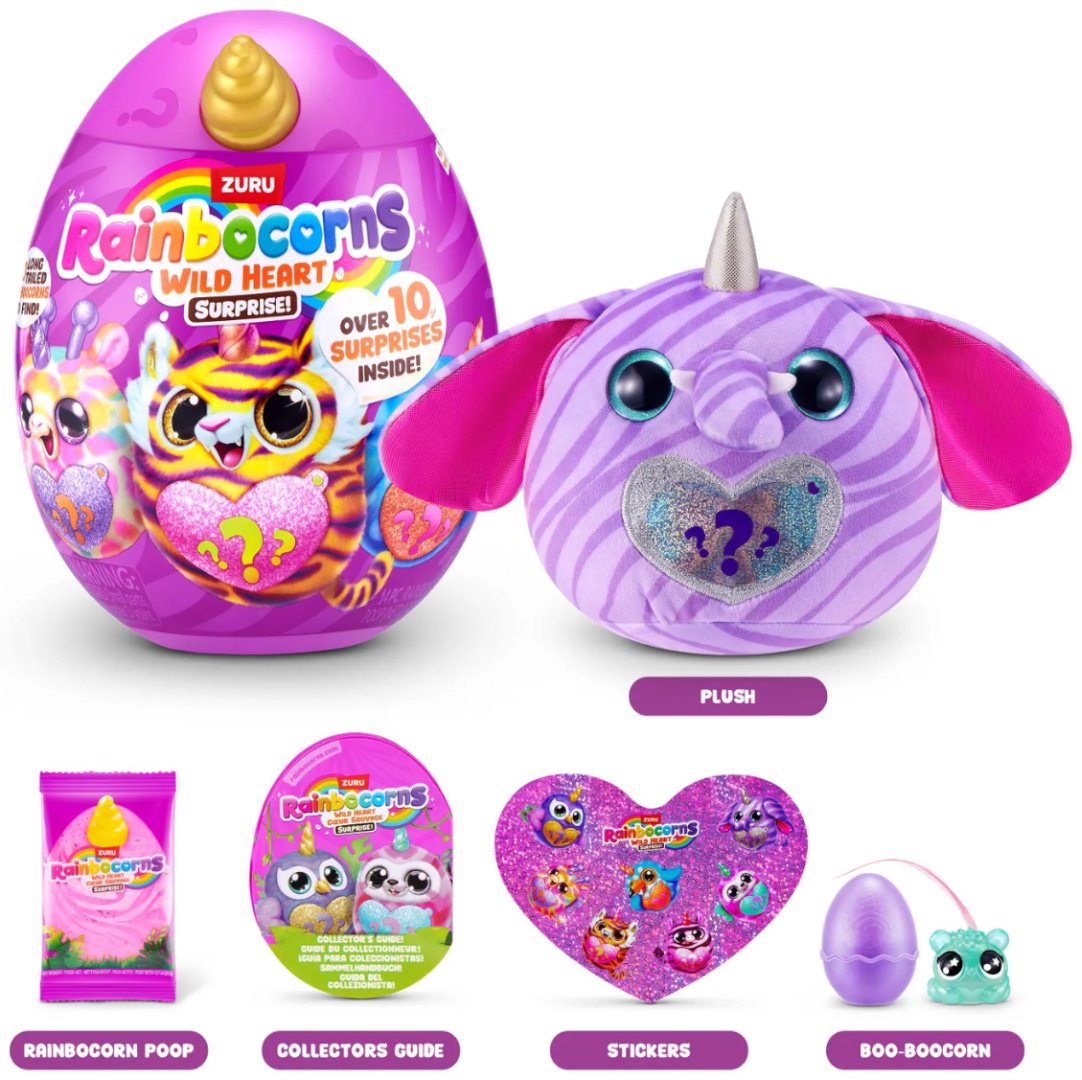 Мягкая игрушка Rainbocorns Sparkle Heart, 15 см купить,NaN