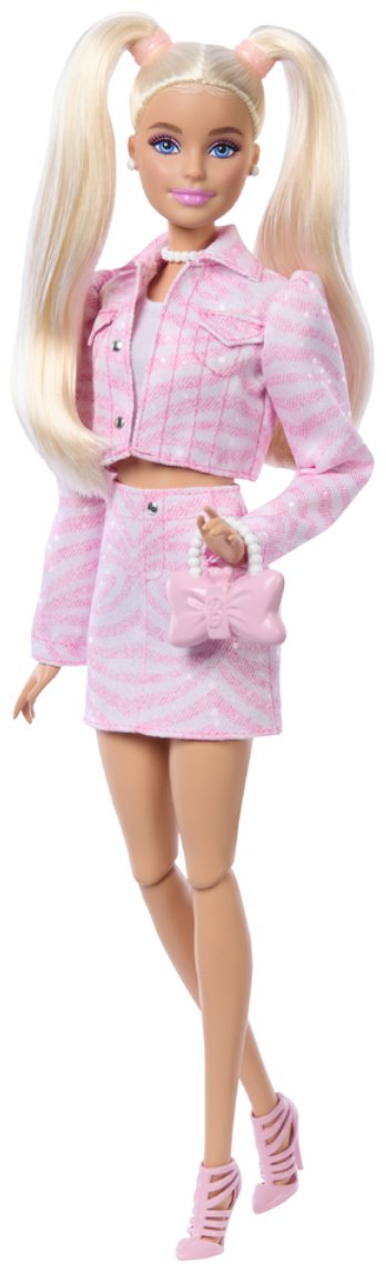 Кукла-модель Barbie Barbie Fashionistas DELUXE Блондинка в розовом модном костюме 29 см купить,NaN