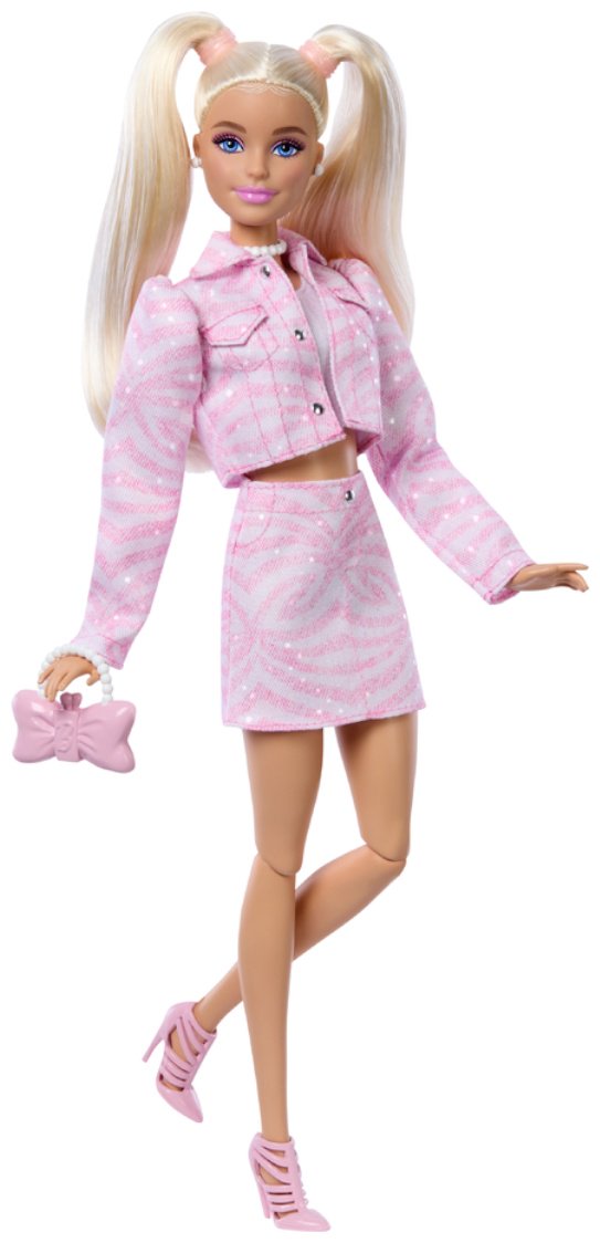 Кукла-модель Barbie Barbie Fashionistas DELUXE Блондинка в розовом модном костюме 29 см купить,NaN