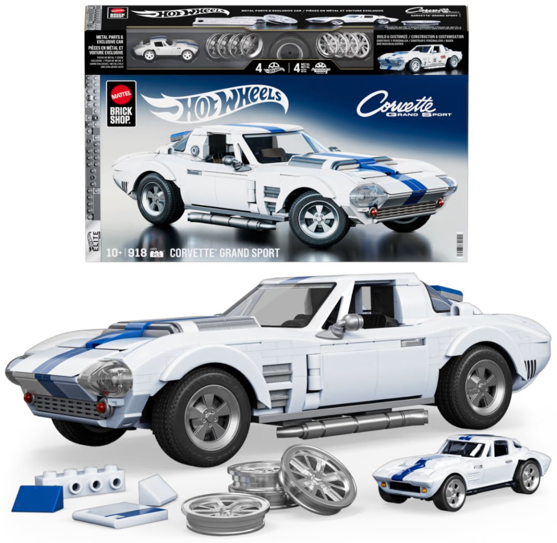 Конструктор Mattel Corvette Grand Sport JGR310, деталей 918 шт купить,NaN