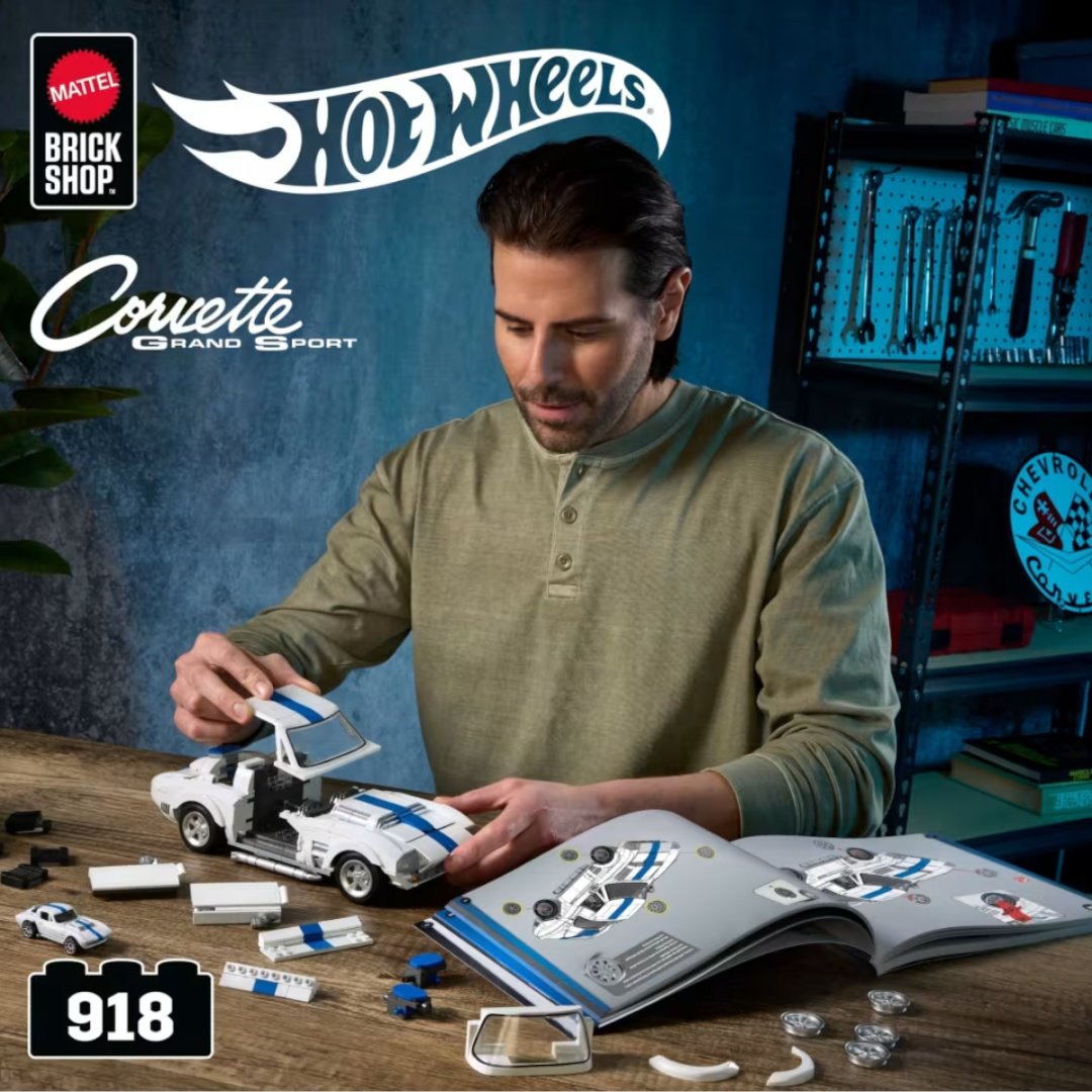 Конструктор Mattel Corvette Grand Sport JGR310, деталей 918 шт купить,NaN