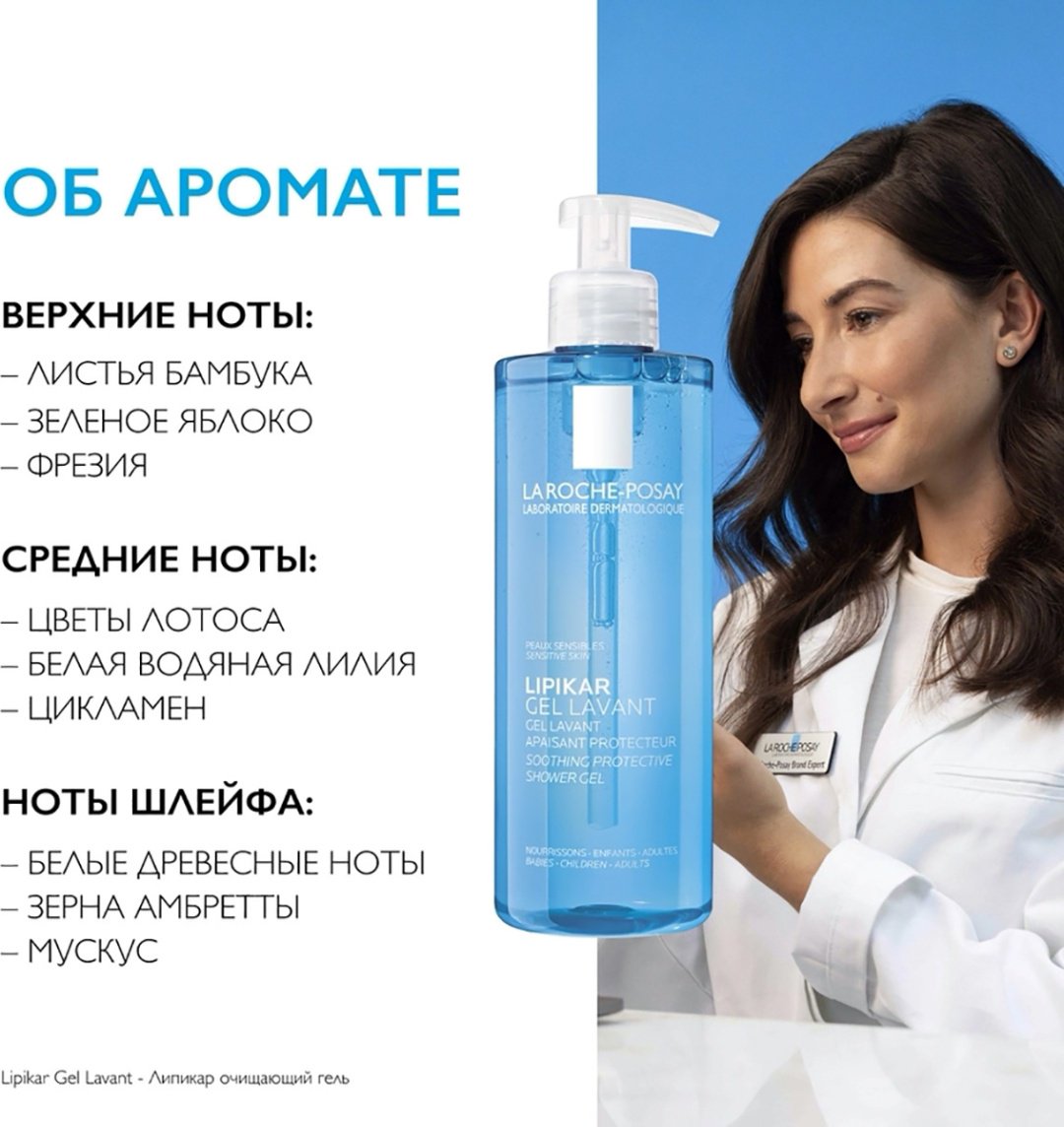 La Roche-Posay Lipikar Gel Lavant очищающий гель для душа крем-гель 400 мл купить,NaN