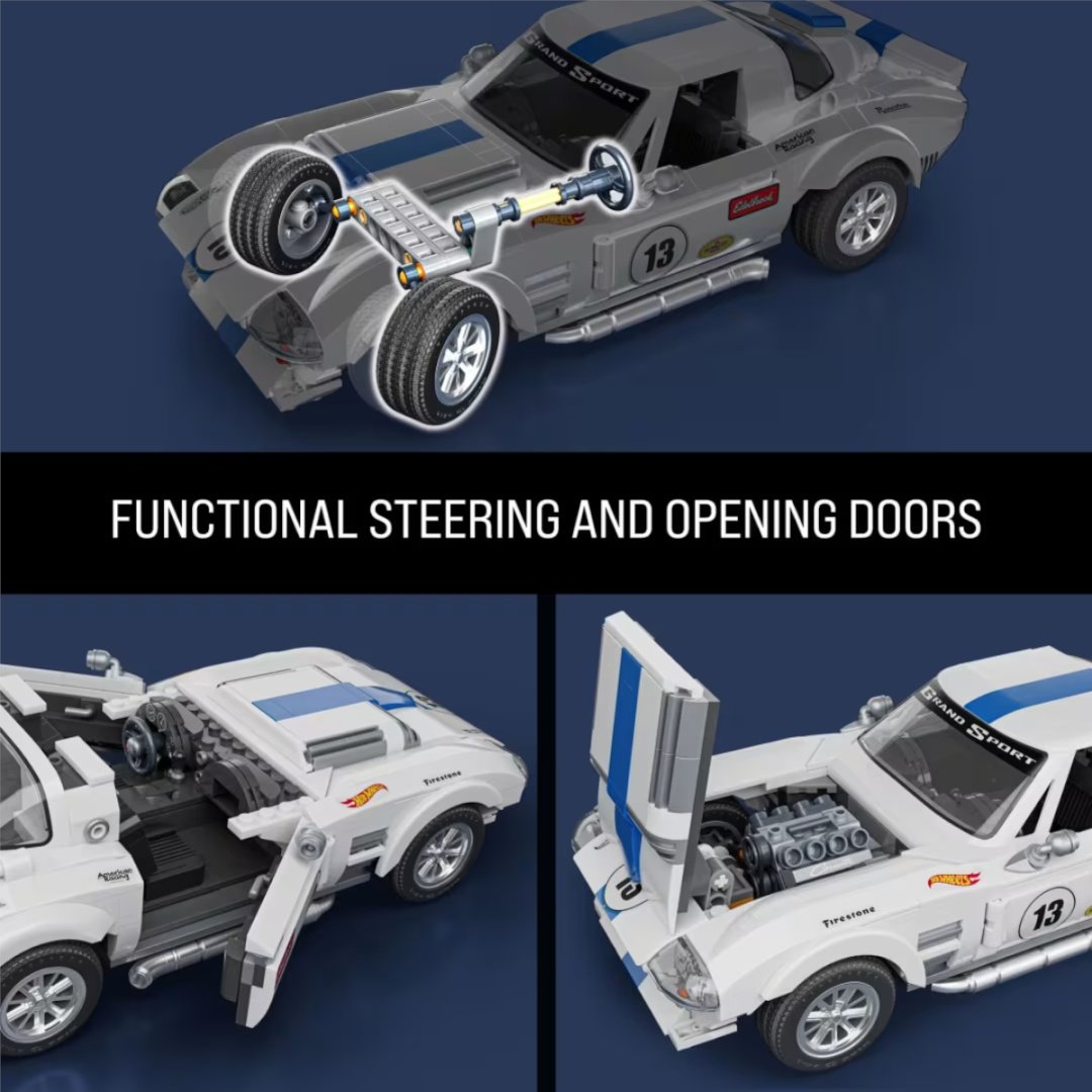 Конструктор Mattel Corvette Grand Sport JGR310, деталей 918 шт купить,NaN