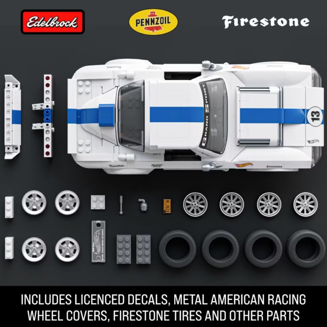 Конструктор Mattel Corvette Grand Sport JGR310, деталей 918 шт купить,NaN
