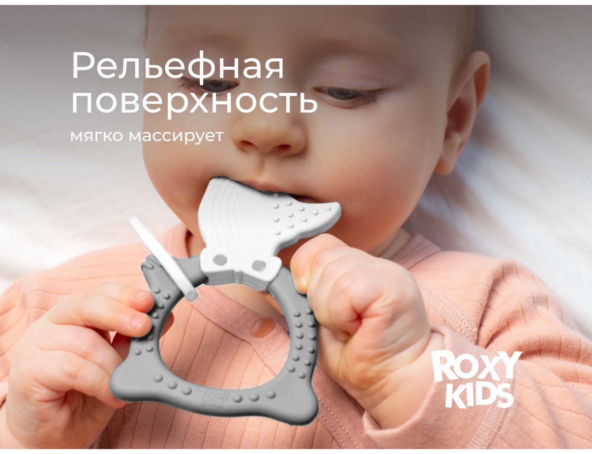 Прорезыватель ROXY RBT20032, 1 шт, серый купить,NaN