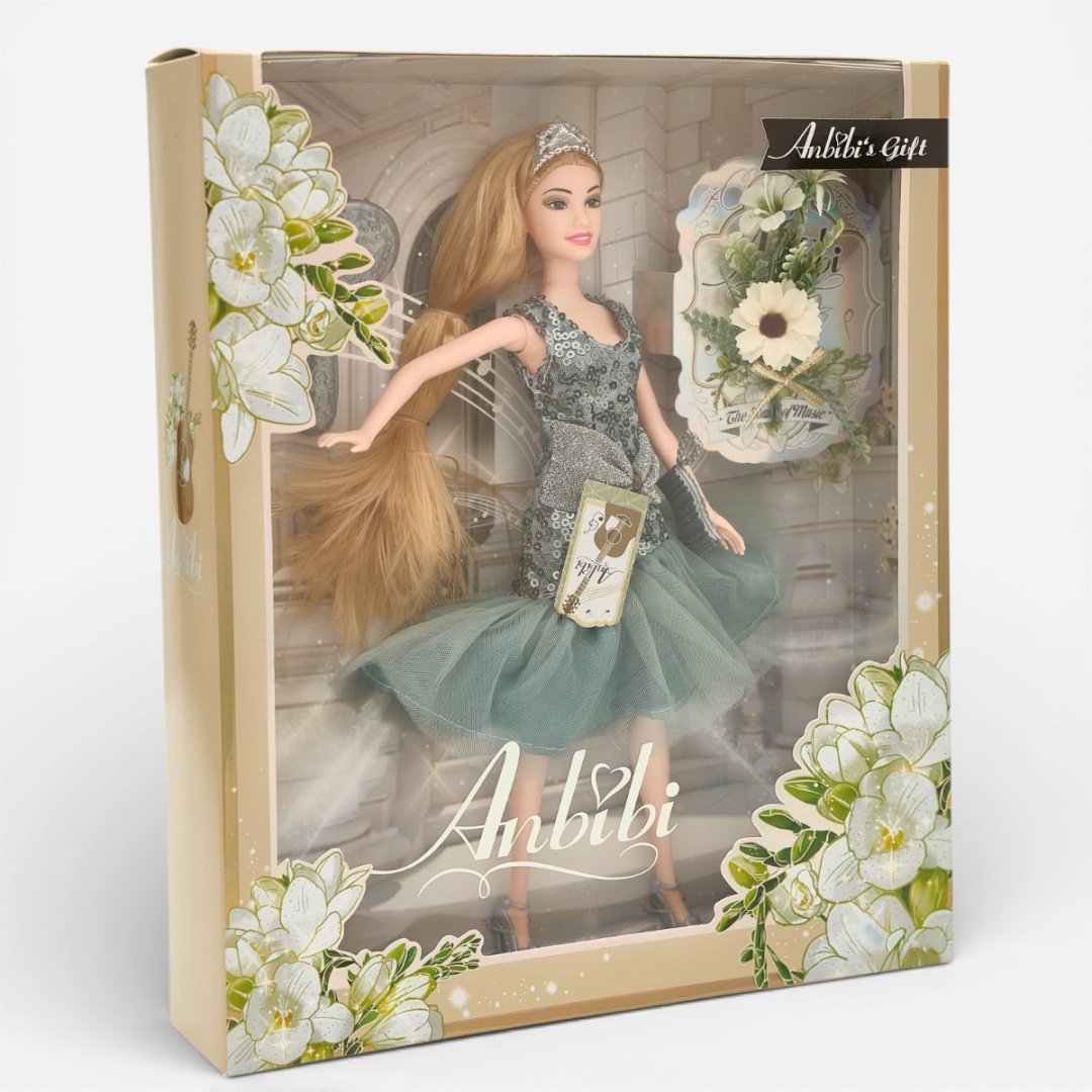 Кукла-модель Sariel блондинка в фисташковом платье 28 см купить,NaN