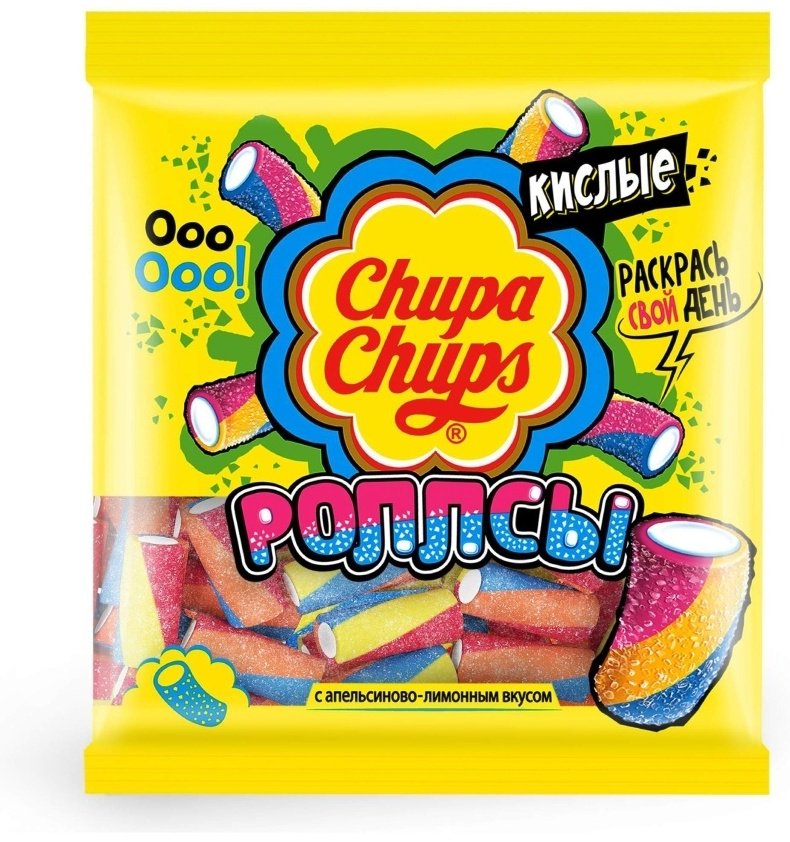 Мармелад Chupa Chups Роллсы кислые жевательный 150 г купить,NaN