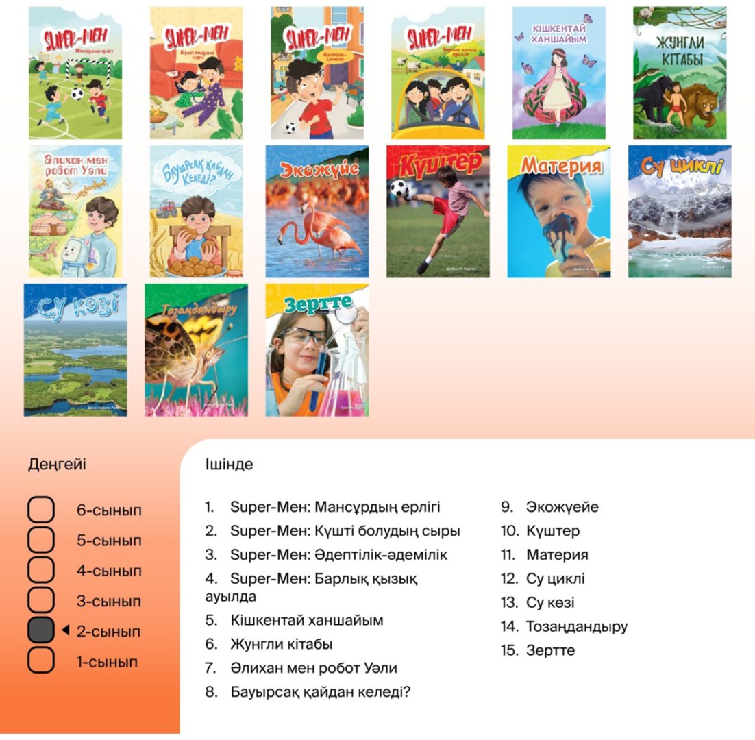 Книга Нет автора: SMART кітапхана: 2 сынып кіші жинағы (15 кітап) купить,NaN