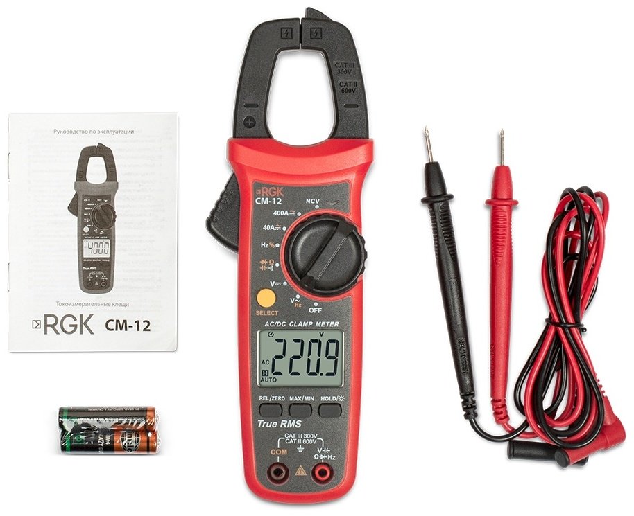 Токовые клещи RGK CM-12 28 мм