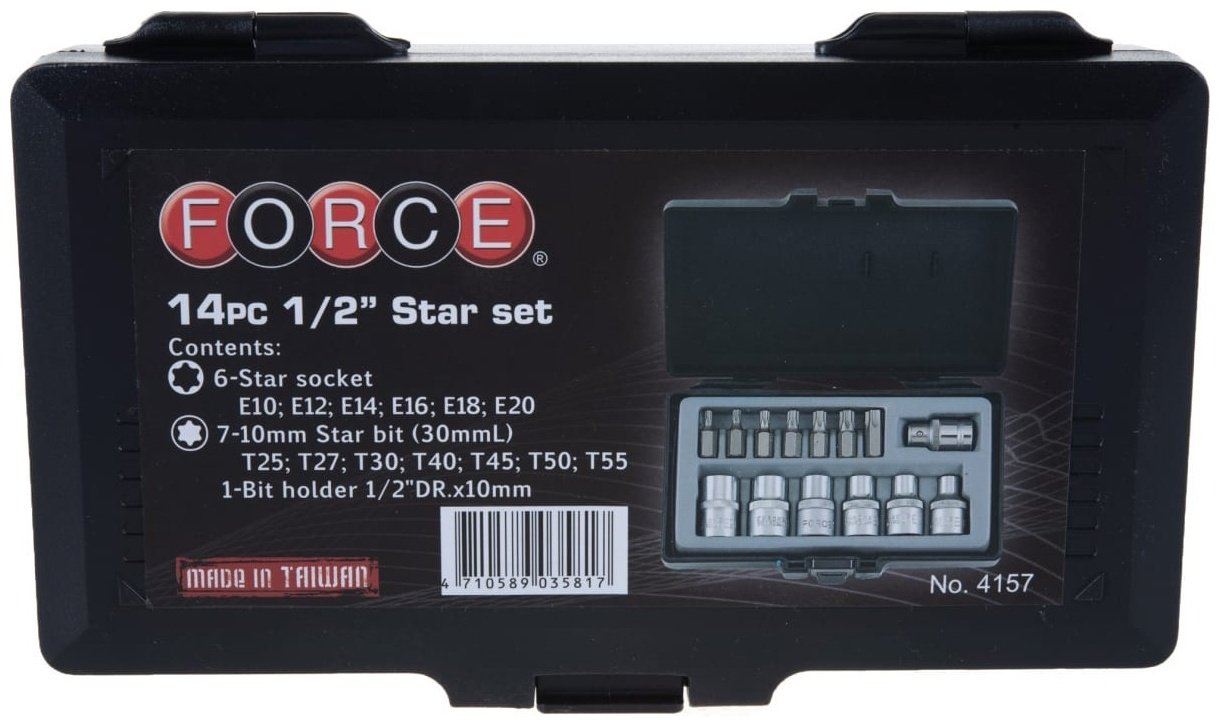 Force набор торцевых головок 1/2 4157 14 шт купить,12710