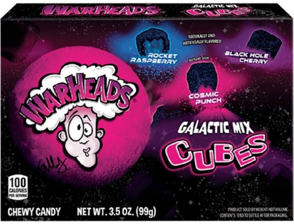 Конфеты жевательные Warheads Chewy Cubes Galactic Mix 99 г купить,NaN
