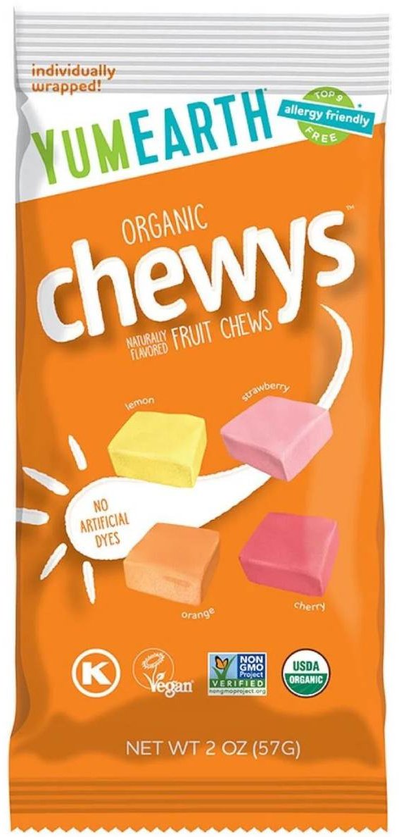 Конфеты жевательные YumEarth Chewys 57 г купить,NaN