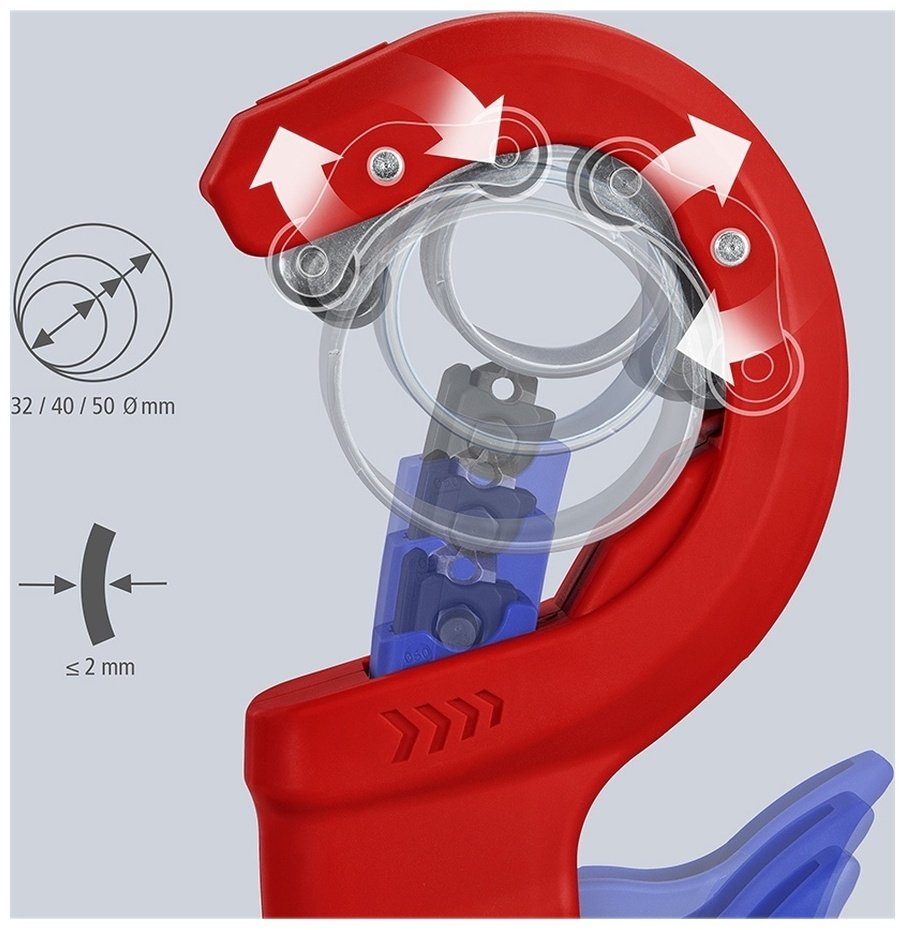 Knipex роликовый 90 23 01 BK ручной купить,42220