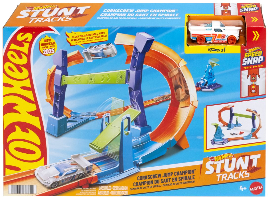 Набор Hot Wheels Stunt Track. Corkscrew Jump Champion купить,NaN
