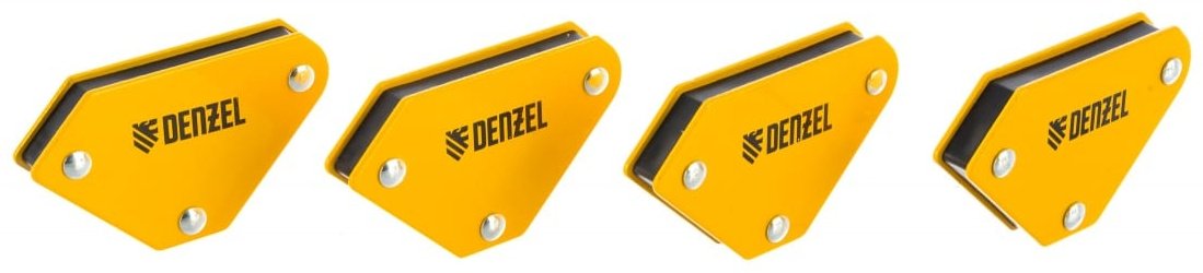 Набор магнитных угольников DENZEL 97555, 4 шт