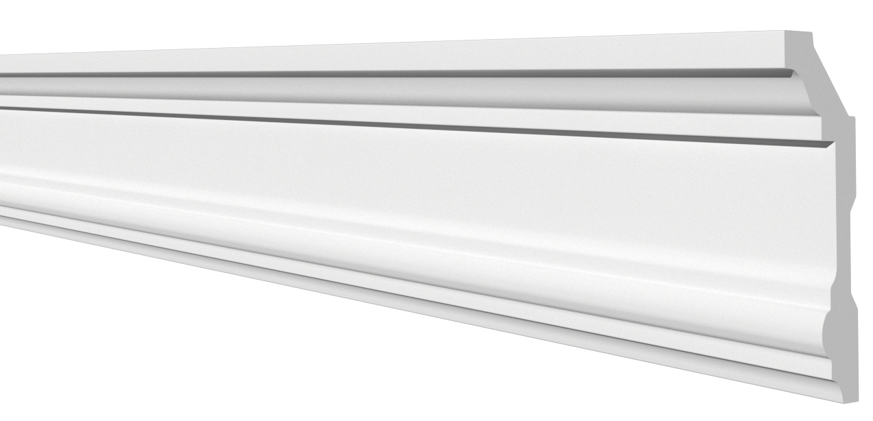 Плинтус потолочный Decor-Dizayn DD503 100х50х2000/8 белый купить,NaN