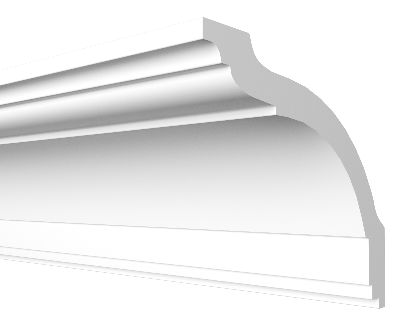 Плинтус потолочный Decor-Dizayn DD08 97х84х2000/10 белый