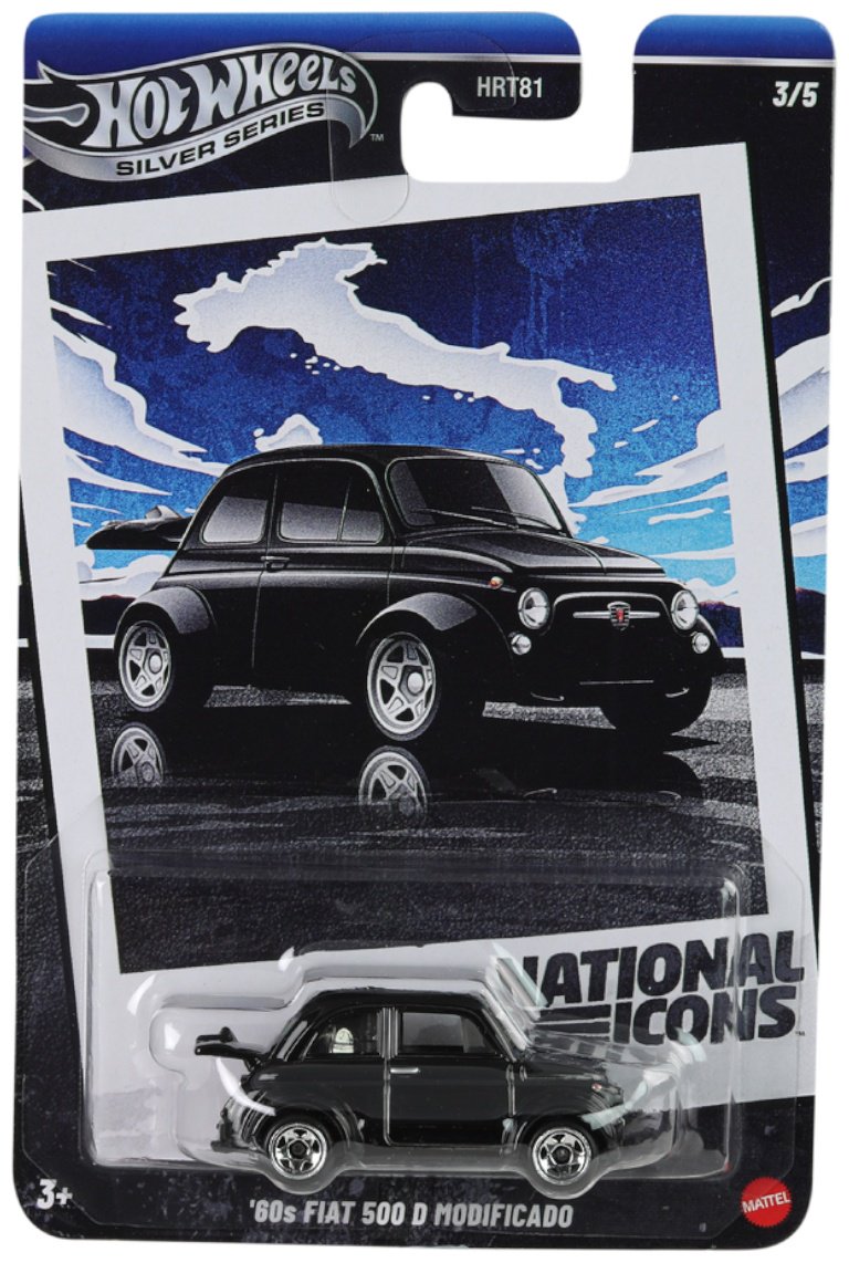 Легковая Hot Wheels Basic. Vintage - '60s Fiat 500D Modificado черный купить,NaN