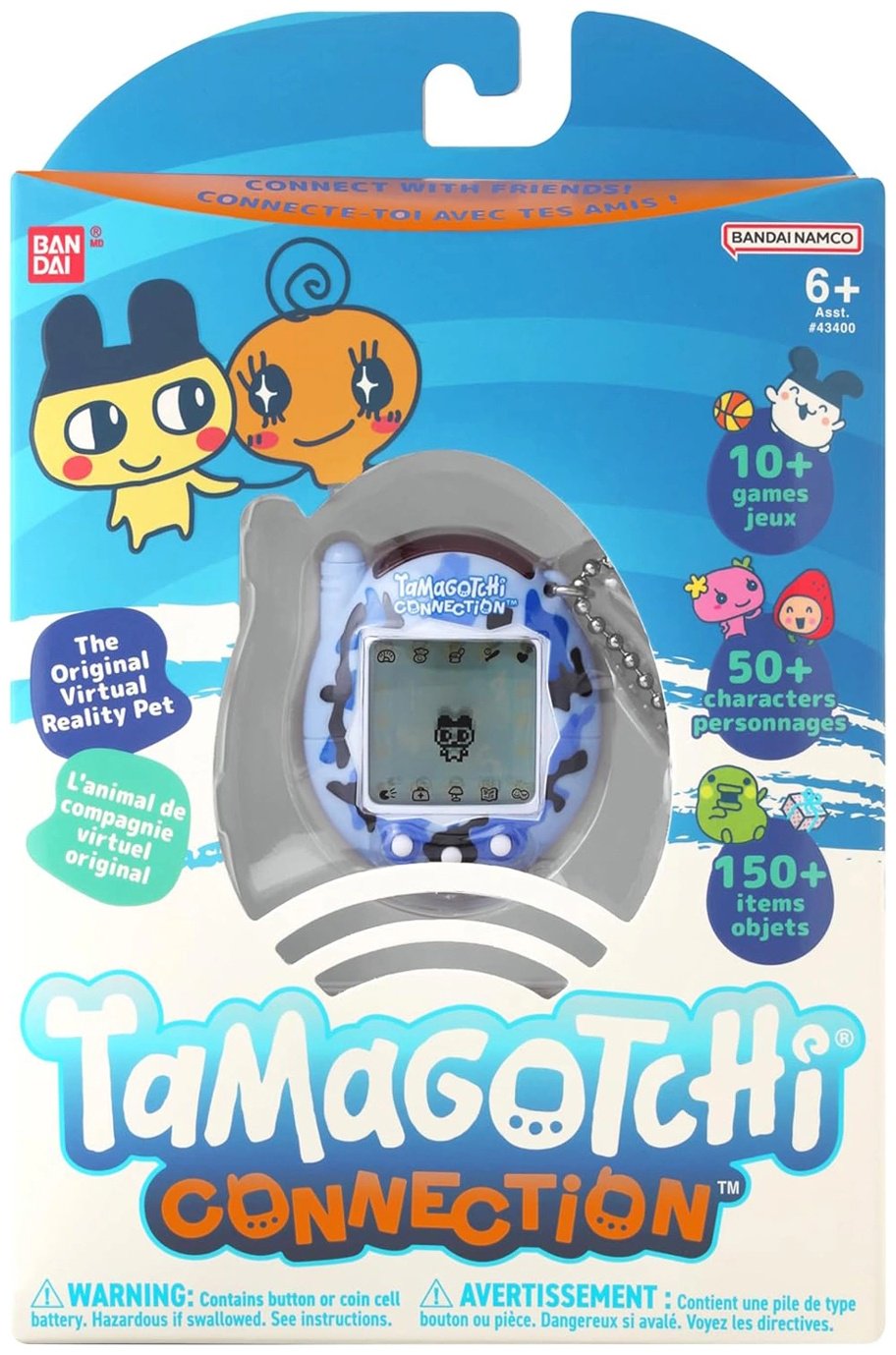 Тамагочи Bandai Tamagochi интерактивная игрушка Коннекшн Уайлд Блю 68064 купить,NaN
