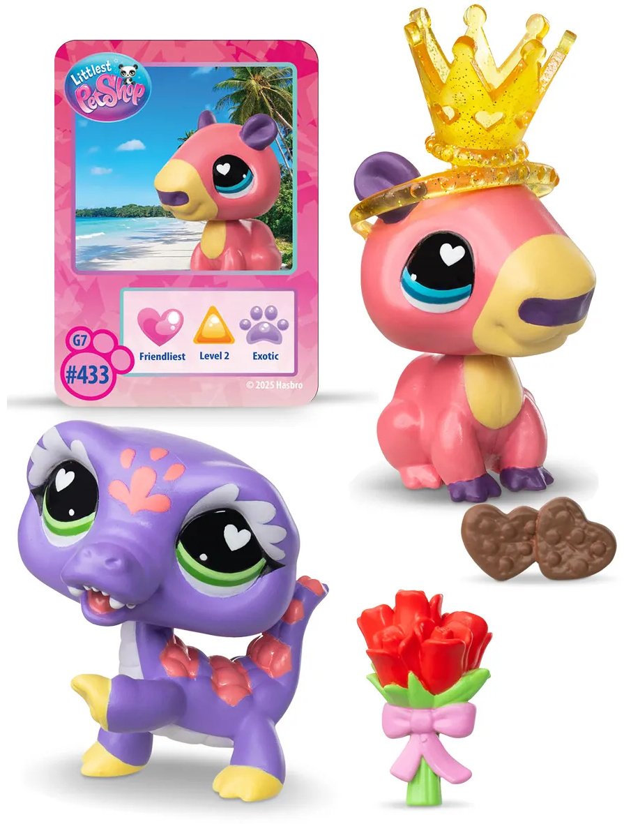 Набор Littlest Pet Shop Праздники Капибара и Ящерица купить,NaN