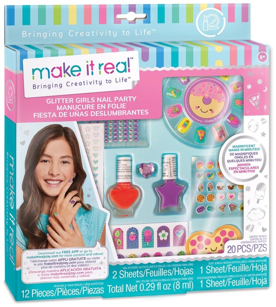 Make It Real Glitter Girls Nail Party набор 8+ купить,NaN