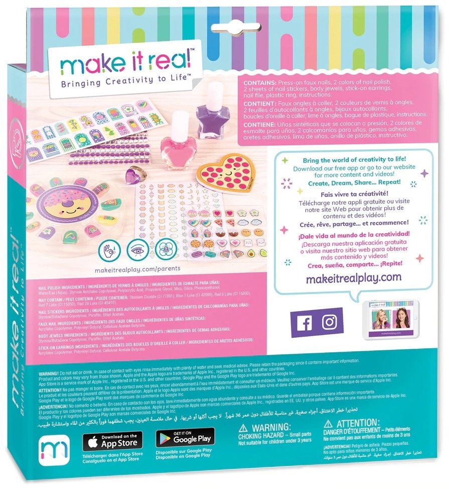 Make It Real Glitter Girls Nail Party набор 8+ купить,NaN