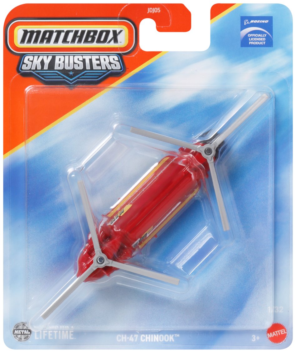 Вертолет Matchbox CH-47 Chinook красный купить,NaN