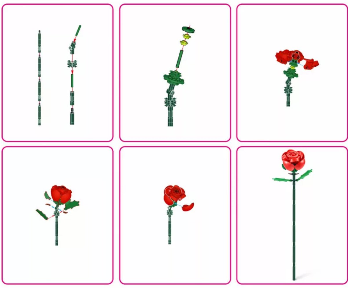 Конструктор MAX в капсуле Rose 83189GQ1, деталей 247 шт купить,NaN