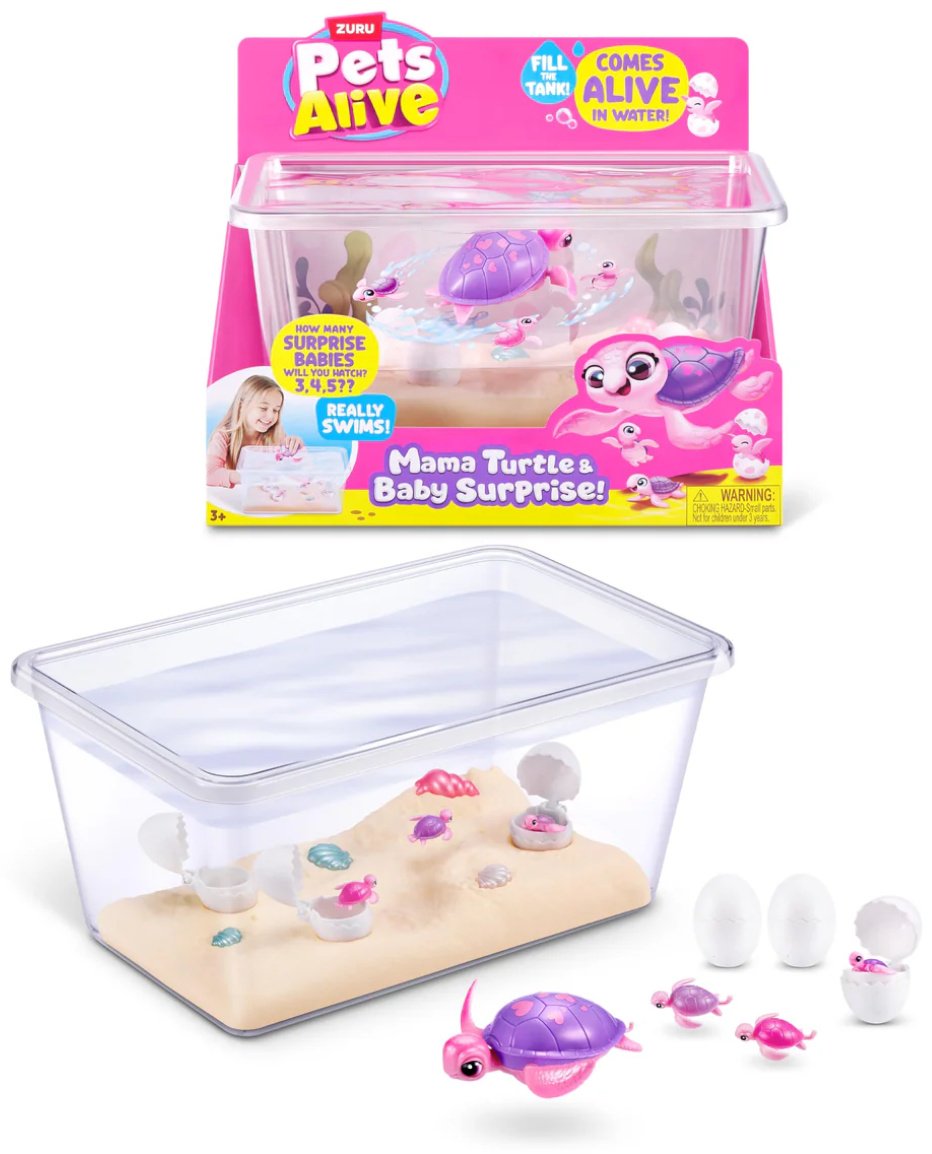 Интерактивная игрушка Pets Alive Мама-Черепаха с малышами купить,NaN