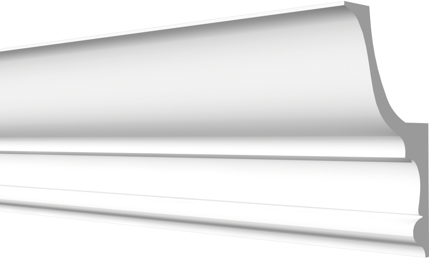 Плинтус потолочный Decor-Dizayn DD509 120х75х2000/6 белый купить,NaN