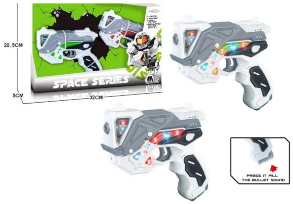 Бластеры Space Series набор из 2-х Бластеров KT318-31, купить,NaN