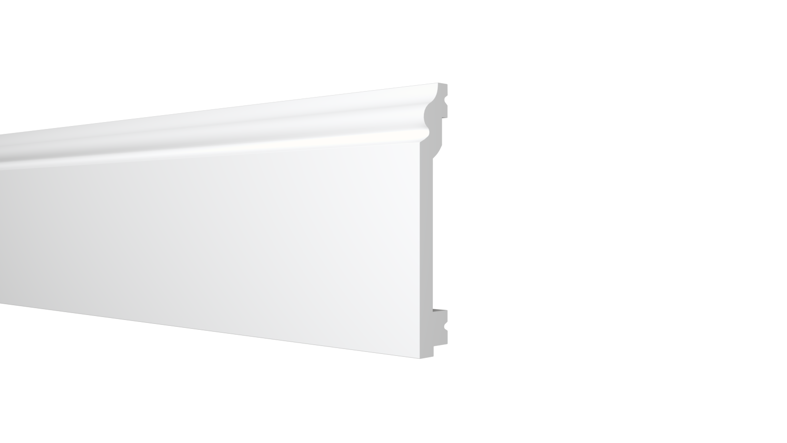 Плинтус напольный Decor-Dizayn DD701 100х16х2000 белый купить,NaN