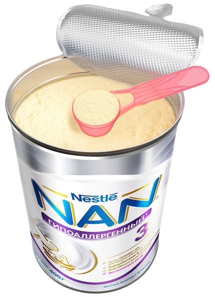 Nestlé NAN-3 Гипоаллергенный 3 с 1 года 400 г купить,NaN