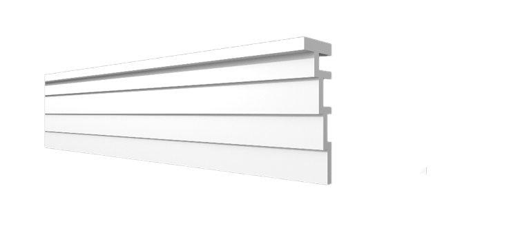 Плинтус потолочный Decor-Dizayn DD514 120х43х2000/9 белый