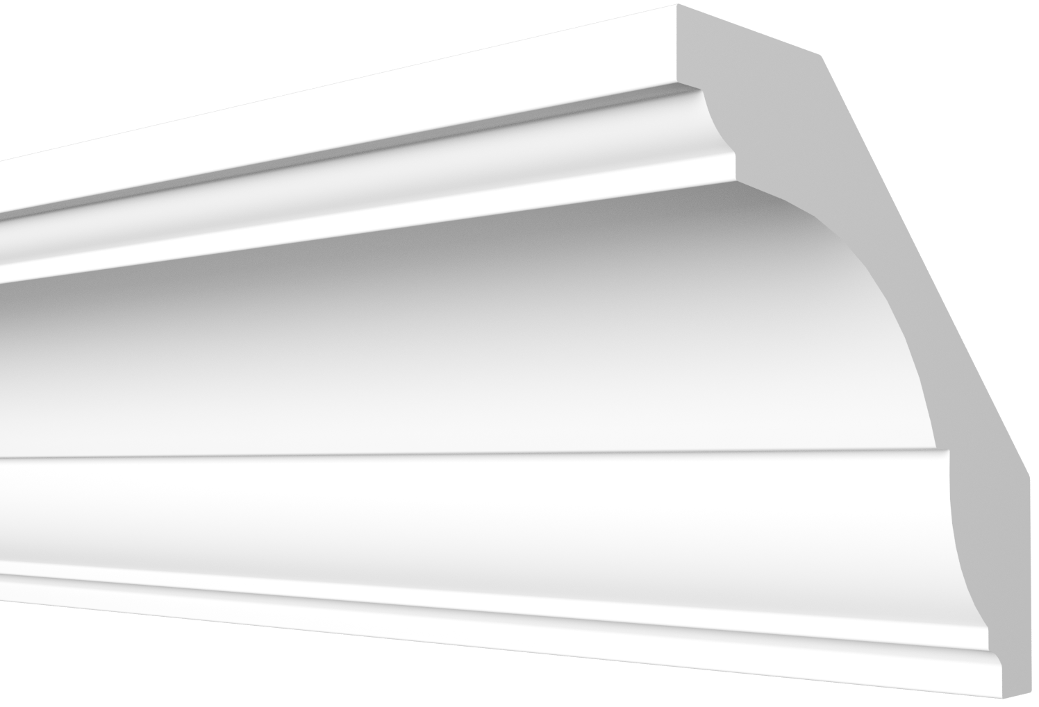 Плинтус потолочный Decor-Dizayn DD17 69х65х2000/14 белый