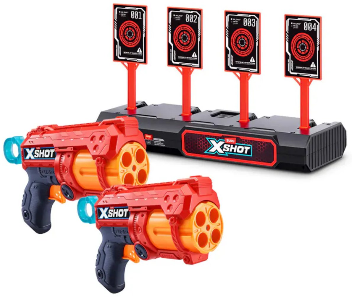 Бластеры X-Shot Excel. Fury 4 с 24 стрелами и набором мишеней 36840, купить,NaN