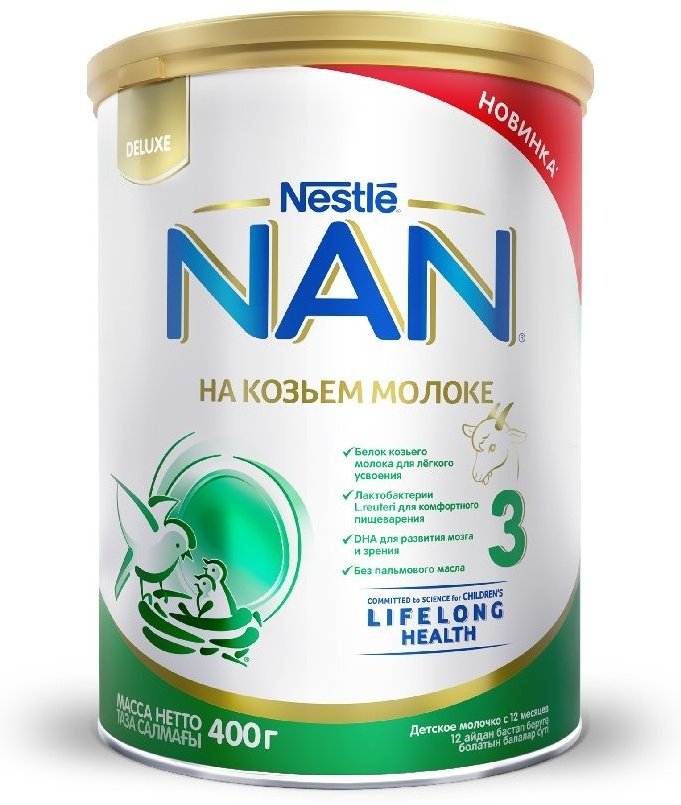 Напиток Nestle Nan быстрорастворимый на козьем молоке с 1 года 400 гр купить,NaN