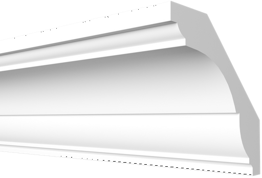 Плинтус потолочный Decor-Dizayn DD17 69х65х2000/14 белый