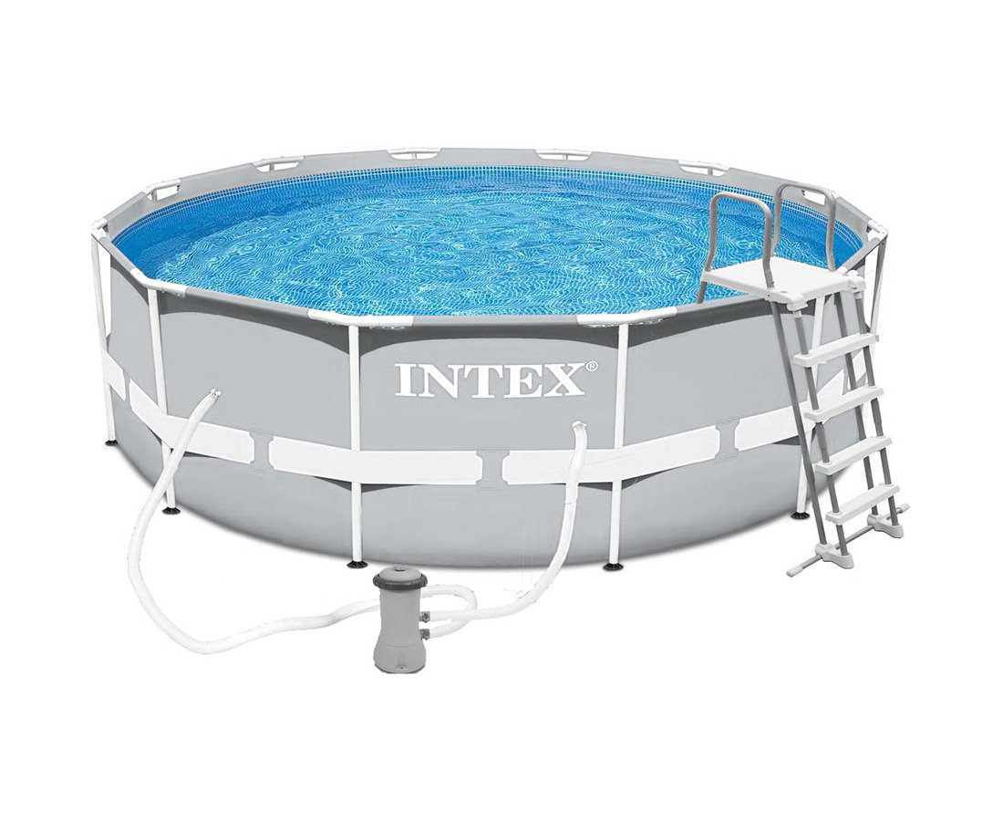Бассейн каркасный Intex Prism Frame 26718FR серый  купить,NaN