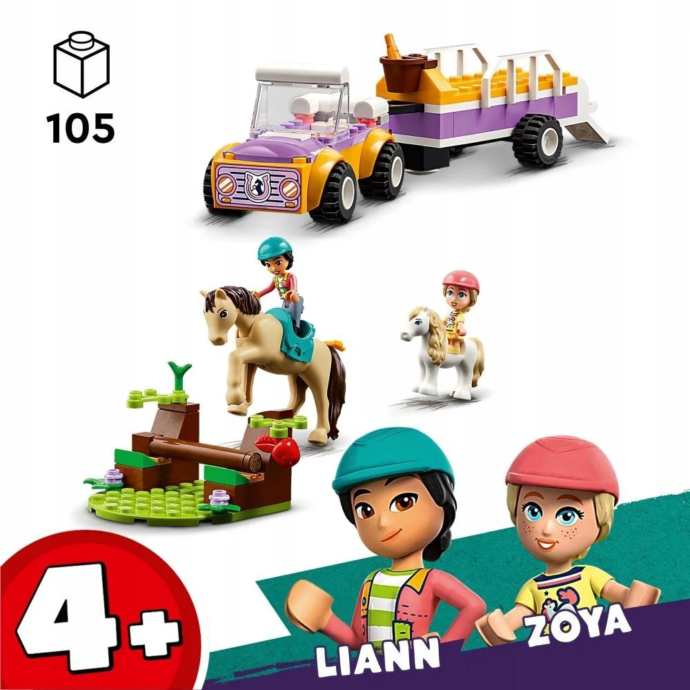 Конструктор LEGO Подружки Трейлер с лошадьми и пони 42634