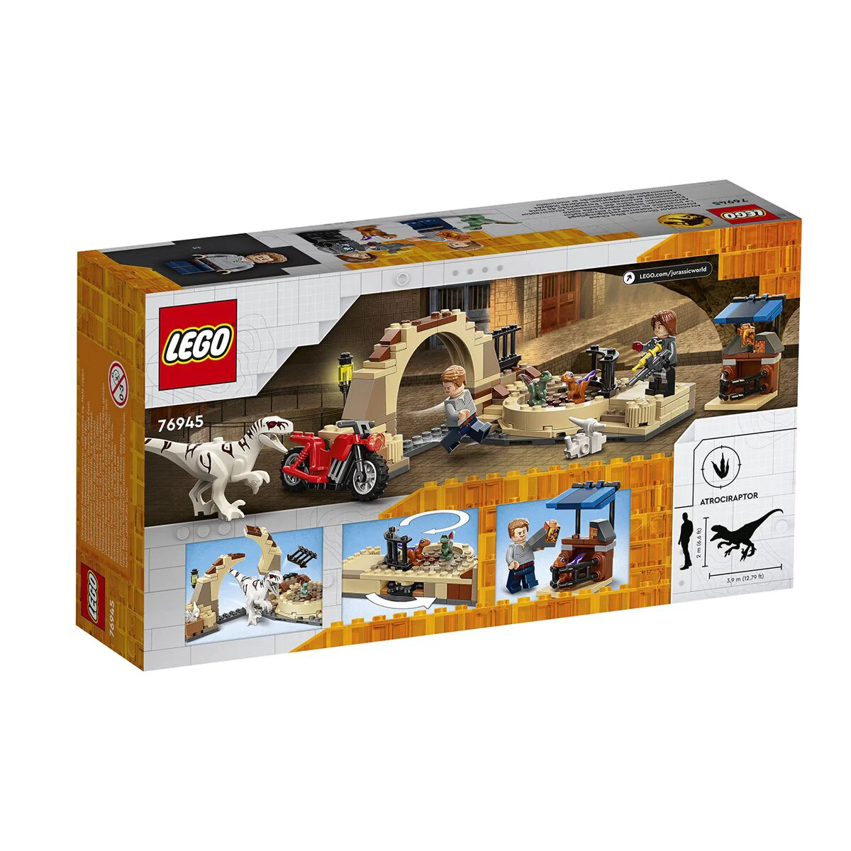 Конструктор LEGO Jurassic World Атроцираптор: погоня на мотоцикле 76945  купить,0
