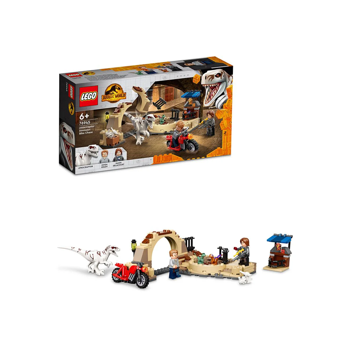 Конструктор LEGO Jurassic World Атроцираптор: погоня на мотоцикле 76945 