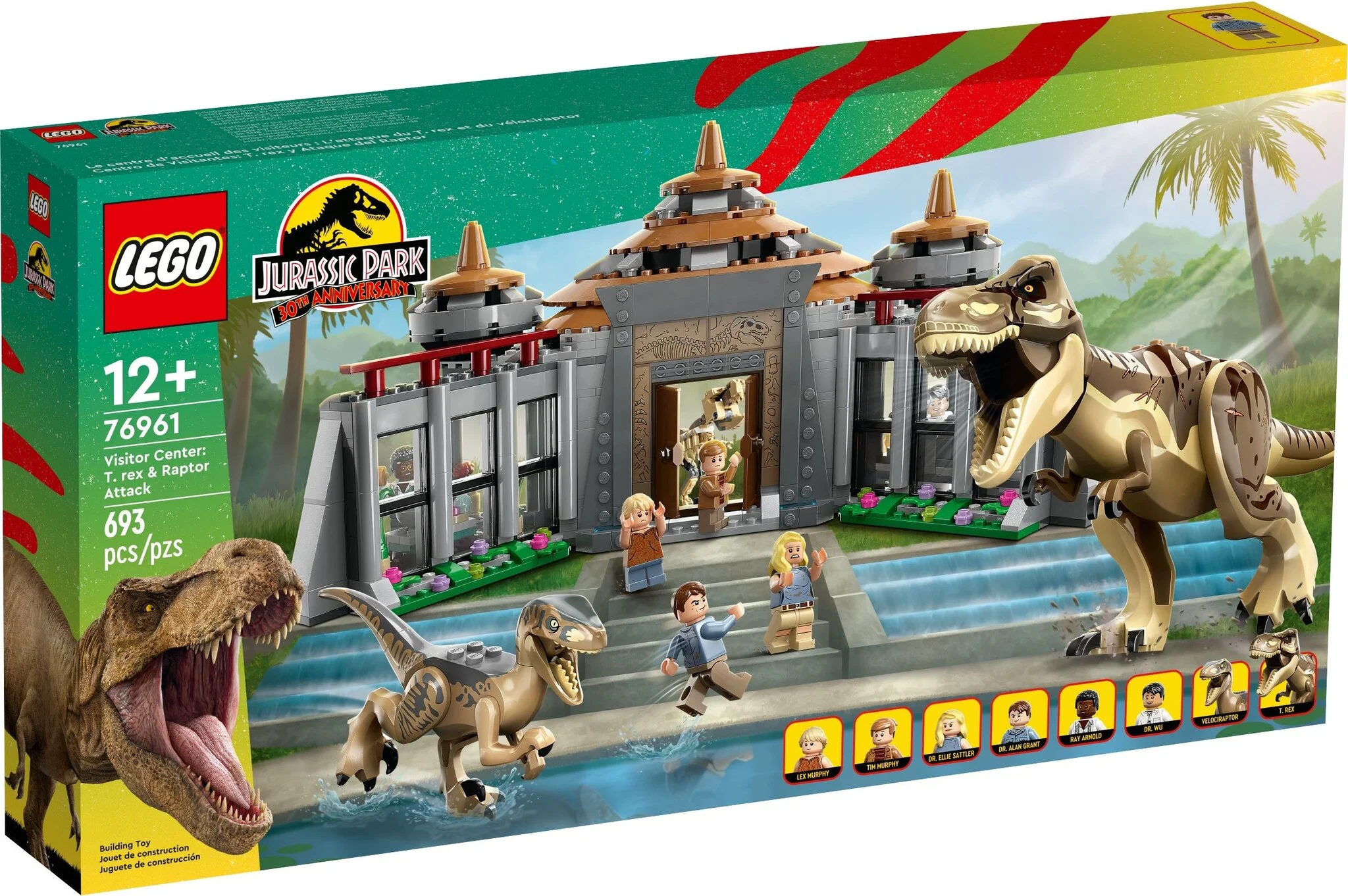Конструктор LEGO Jurassic World Центр для посетителей: Т-рекс против Раптора 76961  купить,0