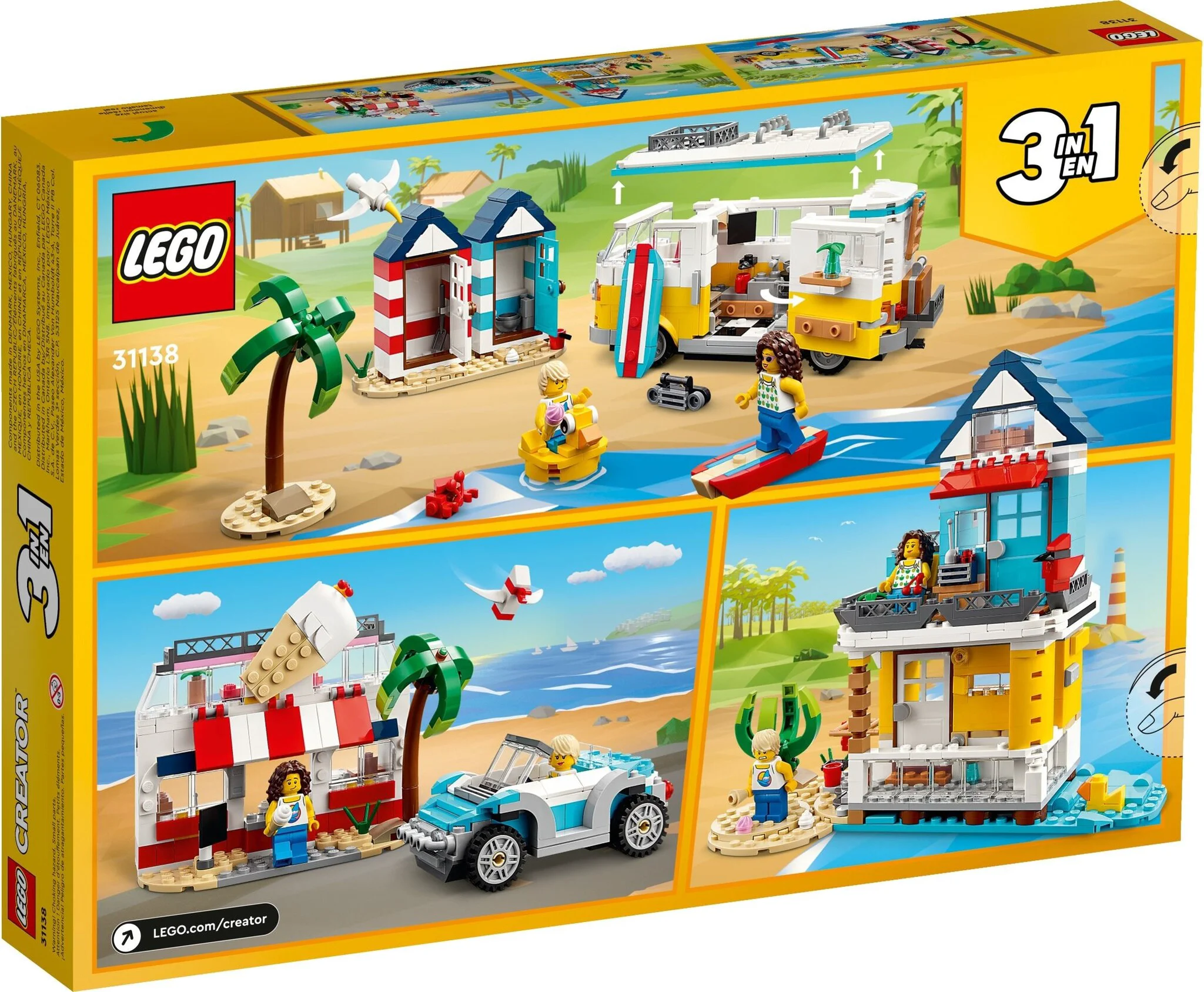 Конструктор Lego Пляжный фургон для кемпинга Creator 31138 купить,NaN